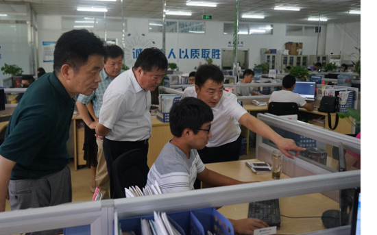 济南市商务局局长孙义洪一行莅临博科集团调研指导